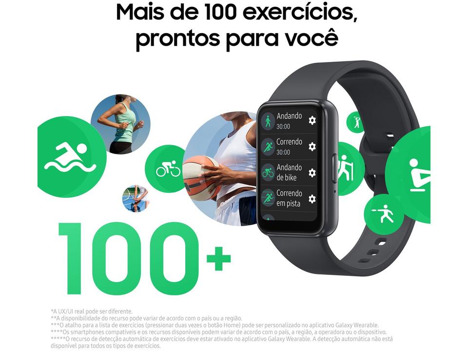 Smartband Samsung Galaxy Fit3 Grafite - 3