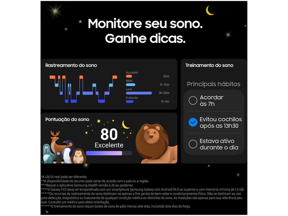 Smartband Samsung Galaxy Fit3 Grafite - 4