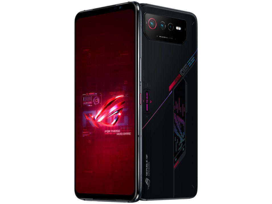 Smartphone Asus Rog Phone 6 256GB Black 5G Snapdragon SM8475 8GB RAM 6,78” Câm. Tripla + Selfie 12MP - 8