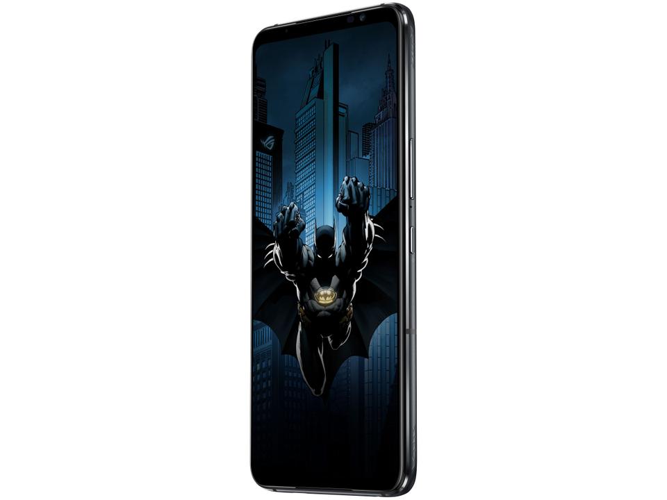 Smartphone Asus Rog Phone 6 Batman Edition 256GB Preto 5G Snapdragon 8+ Gen 1 12GB RAM 6,78" Câm. Tripla + Selfie 12MP Dual Chip - 6