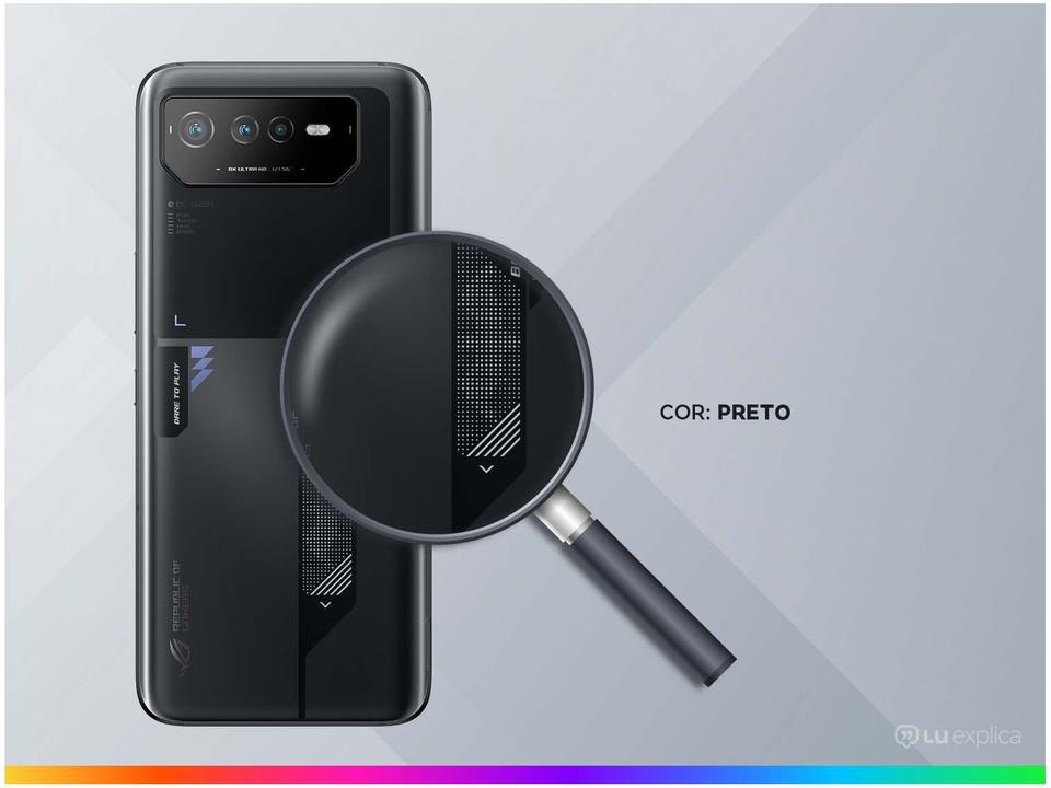 Smartphone Asus Rog Phone 6 Batman Edition 256GB Preto 5G Snapdragon 8+ Gen 1 12GB RAM 6,78" Câm. Tripla + Selfie 12MP Dual Chip - 2