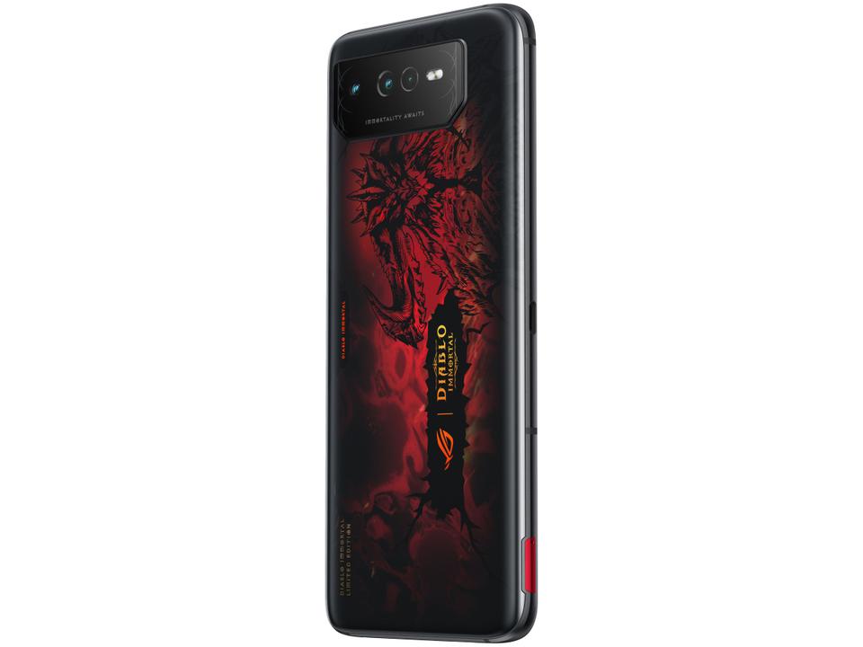 Smartphone Asus Rog Phone 6 Diablo Immortal Edition 512GB Preto 5G Snapdragon 8+ Gen 16GB RAM 6,78" Câm. Tripla + Selfie 12MP Dual Chip - 11