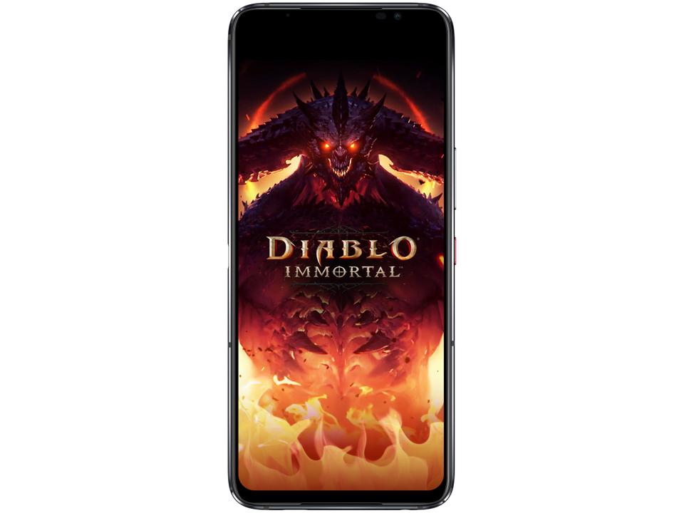 Smartphone Asus Rog Phone 6 Diablo Immortal Edition 512GB Preto 5G Snapdragon 8+ Gen 16GB RAM 6,78" Câm. Tripla + Selfie 12MP Dual Chip - 5