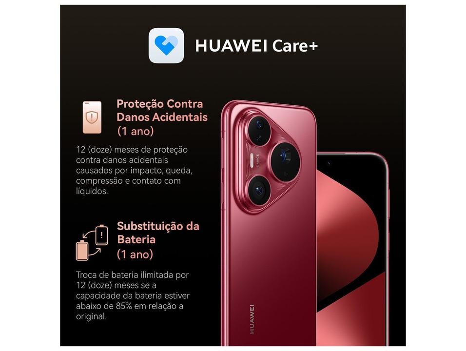Smartphone Huawei Pura?80?Pro 512GB 12GB RAM Branco Câm. Quádrupla + Selfie 13MP - 10