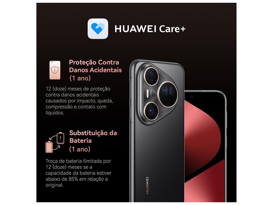 Smartphone Huawei Pura?80?Ultra 512GB 16GB RAM Dourado 6,8" Câm Quádrupla + Selfie 13MP - 11