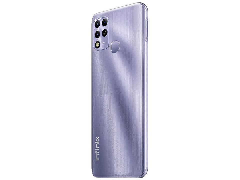Smartphone Infinix Hot 11 128GB Prata 4G 4GB RAM 6,82” Câm. Tripla + Selfie 8M - 8