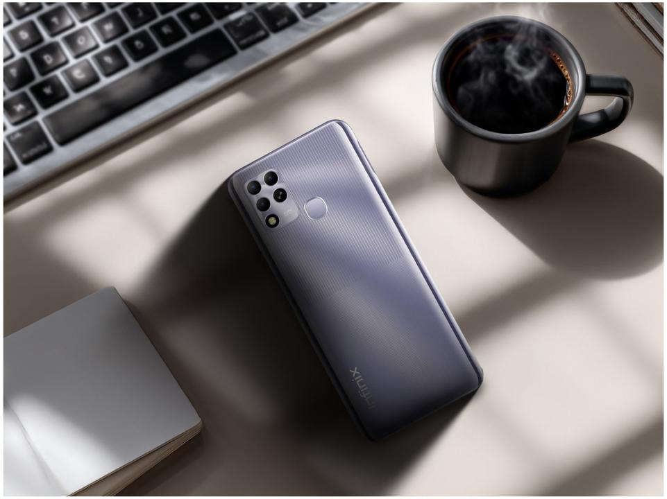 Smartphone Infinix Hot 11 128GB Prata 4G 4GB RAM 6,82” Câm. Tripla + Selfie 8M - 4