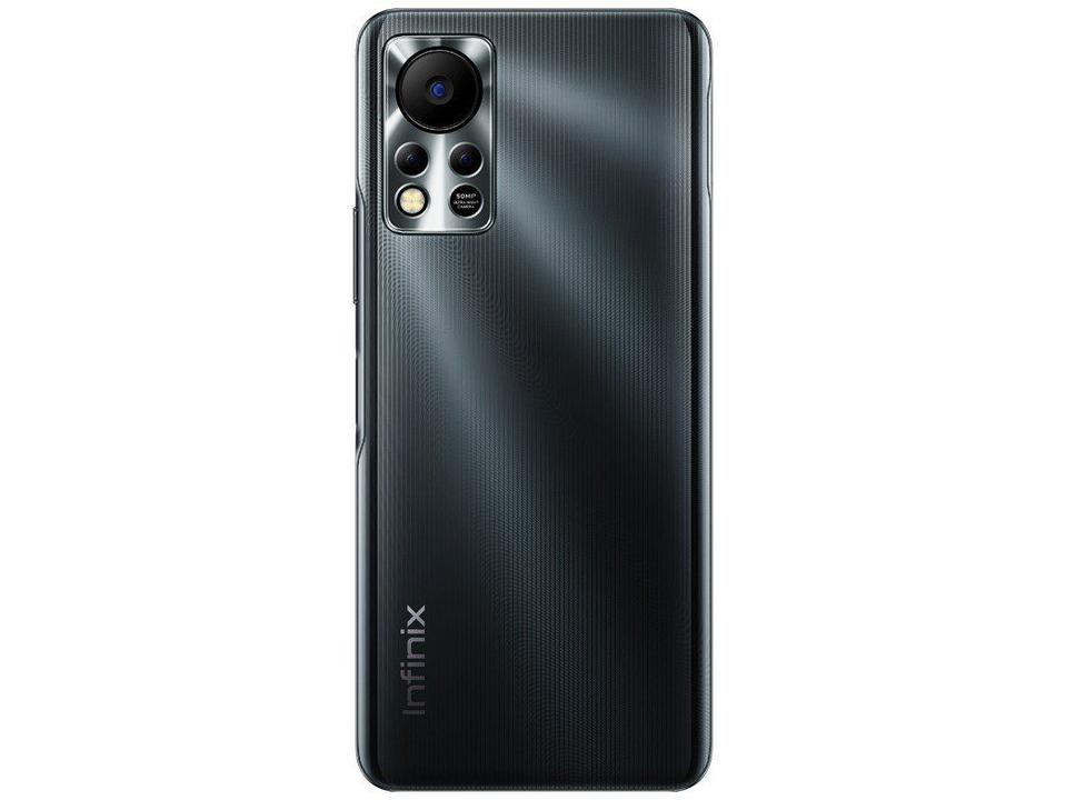 Smartphone Infinix Hot 11S 128GB Preto 4G 6GB RAM 6,78” Câm. Tripla + Selfie 8M - 8