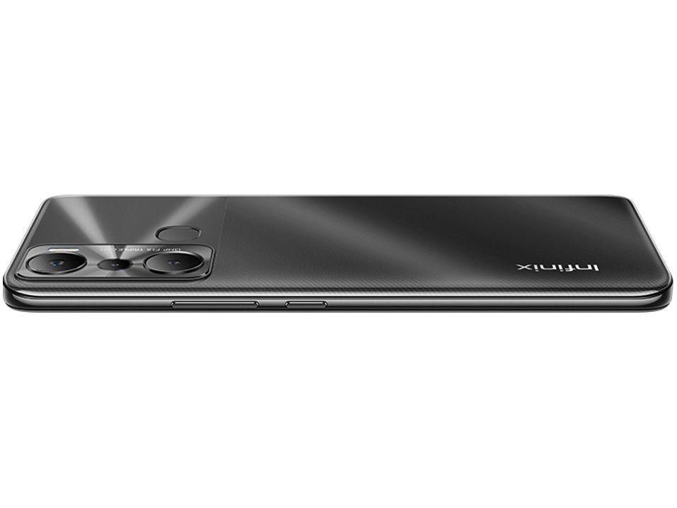 Smartphone Infinix Hot 20i 128GB Preto 4G MediaTek Helio G25 4GB RAM 6,6" Câm. Tripla + Selfie 8MP Dual Chip - 7