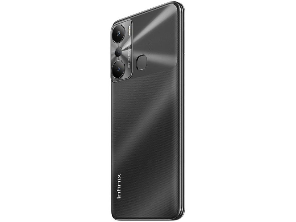 Smartphone Infinix Hot 20i 128GB Preto 4G MediaTek Helio G25 4GB RAM 6,6" Câm. Tripla + Selfie 8MP Dual Chip - 6