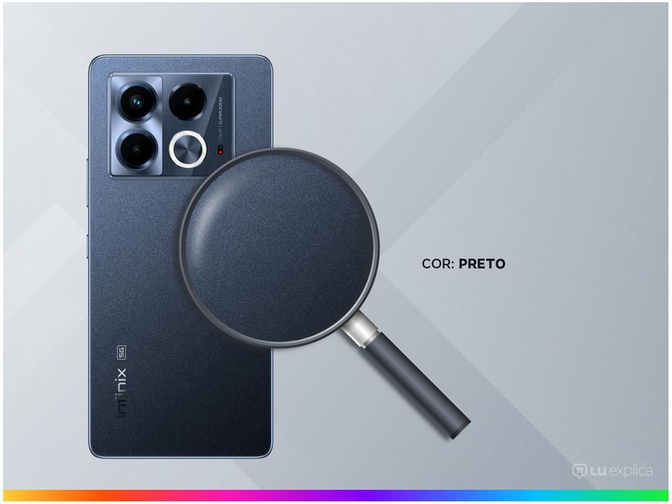 Smartphone Infinix Note 40 256GB Preto 5G 8GB RAM 6,78" Câm. Tripla Dual Chip - 2