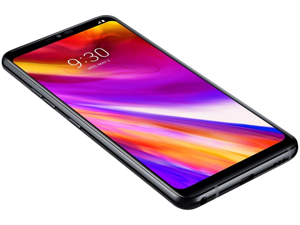 Smartphone LG G7 ThinQ 64GB Preto 4G Octa Core - 4GB RAM Tela 6,1” Câm. Dupla + Câm. Selfie 8MP - 15