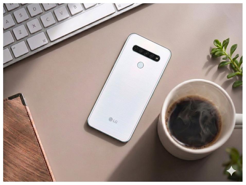 Smartphone LG K61 128GB Branco 4G Octa-Core - 4GB RAM 6,53” Câm. Quádrupla + Selfie 16M - 2