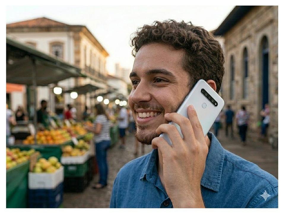 Smartphone LG K61 128GB Branco 4G Octa-Core - 4GB RAM 6,53” Câm. Quádrupla + Selfie 16M - 1