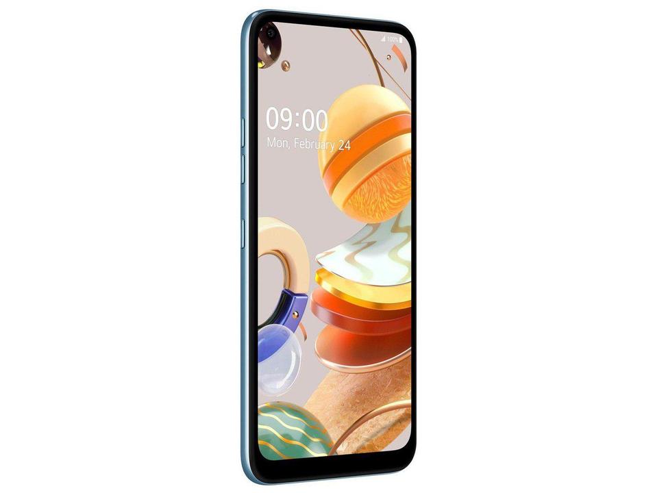 Smartphone LG K61 128GB Branco 4G Octa-Core - 4GB RAM 6,53” Câm. Quádrupla + Selfie 16M - 6