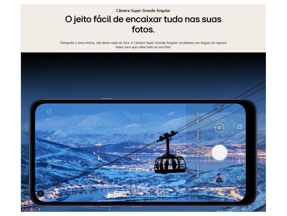 Smartphone LG K61 128GB Branco 4G Octa-Core - 4GB RAM 6,53” Câm. Quádrupla + Selfie 16M - 6