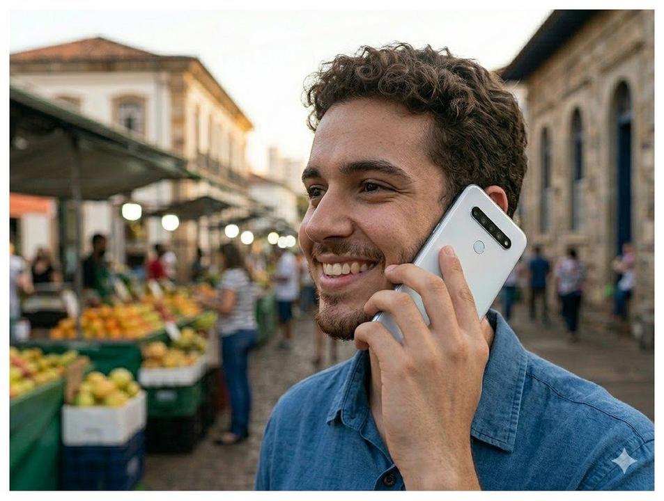 Smartphone LG K61 128GB Branco 4G Octa-Core - 4GB RAM 6,53” Câm. Quádrupla + Selfie 16M - 1