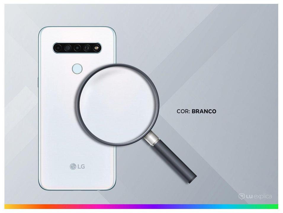 Smartphone LG K61 128GB Branco 4G Octa-Core - 4GB RAM 6,53” Câm. Quádrupla + Selfie 16M - 4