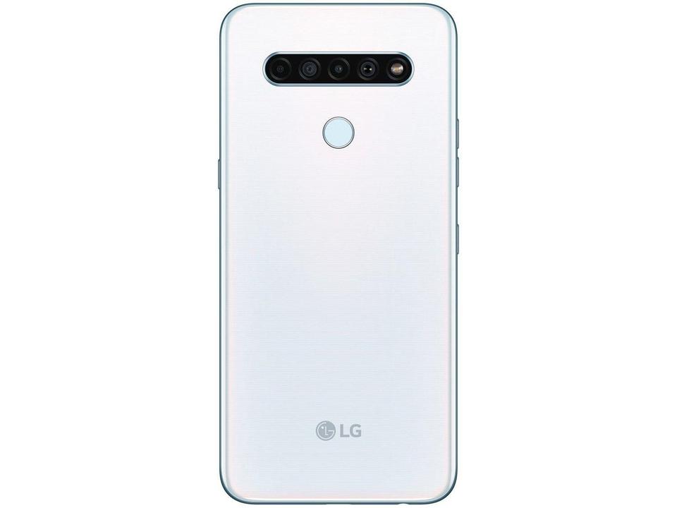 Smartphone LG K61 128GB Branco 4G Octa-Core - 4GB RAM 6,53” Câm. Quádrupla + Selfie 16M - 8