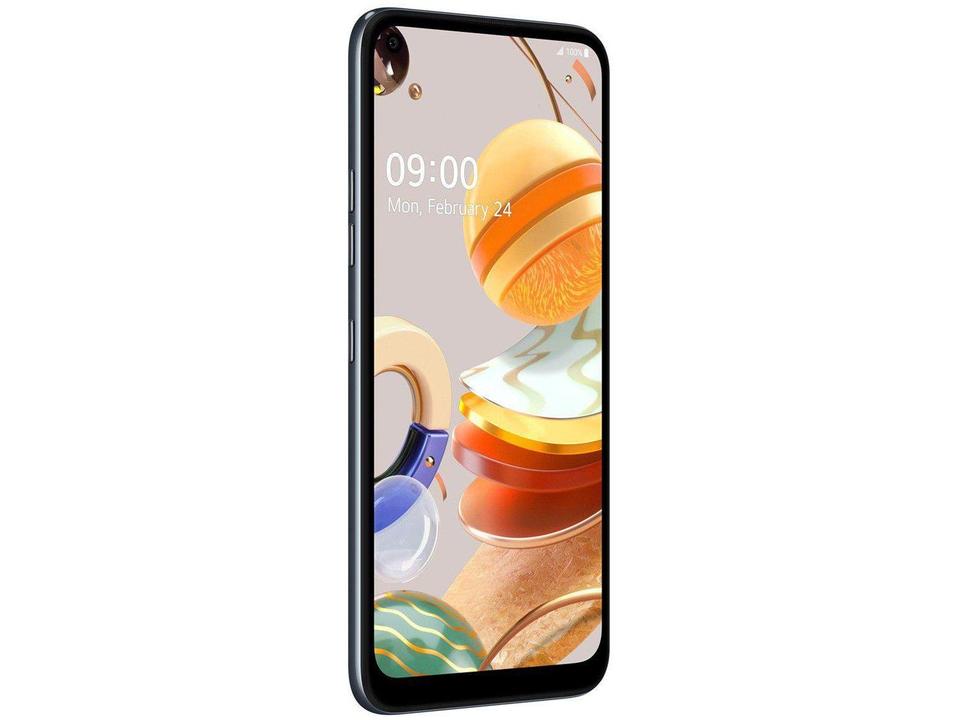 Smartphone LG K61 128GB Titânio 4G Octa-Core - 4GB RAM 6,53” Câm. Quádrupla + Selfie 16M - 14