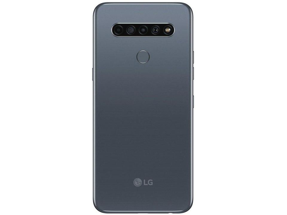 Smartphone LG K61 128GB Titânio 4G Octa-Core - 4GB RAM 6,53” Câm. Quádrupla + Selfie 16M - 8