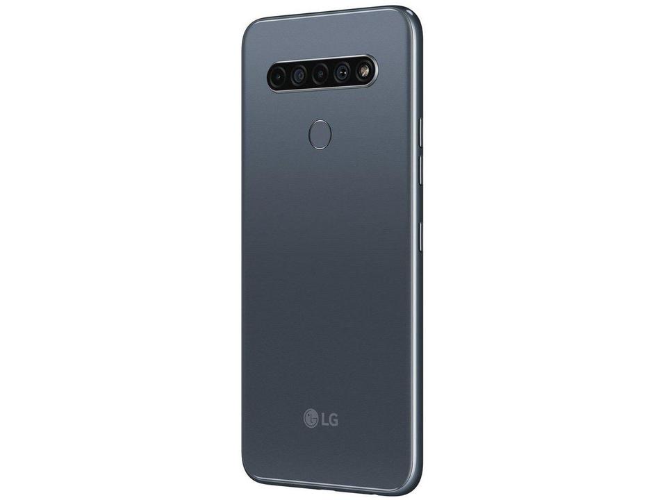 Smartphone LG K61 128GB Titânio 4G Octa-Core - 4GB RAM 6,53” Câm. Quádrupla + Selfie 16M - 7