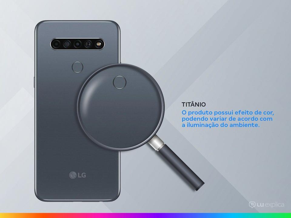 Smartphone LG K61 128GB Titânio 4G Octa-Core - 4GB RAM 6,53” Câm. Quádrupla + Selfie 16M - 2