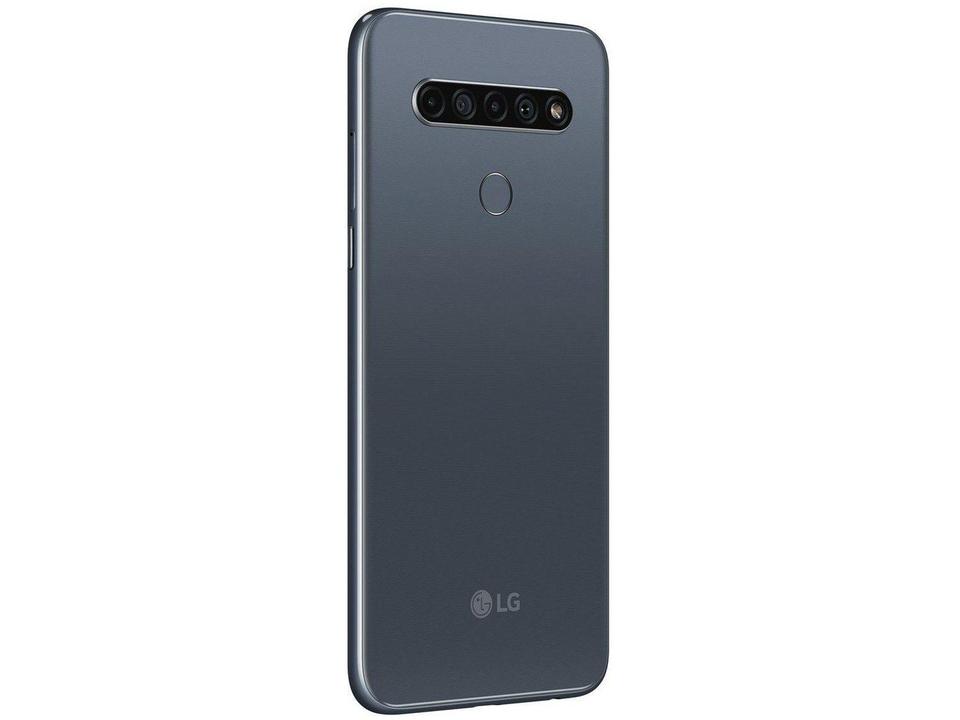 Smartphone LG K61 128GB Titânio 4G Octa-Core - 4GB RAM 6,53” Câm. Quádrupla + Selfie 16M - 9
