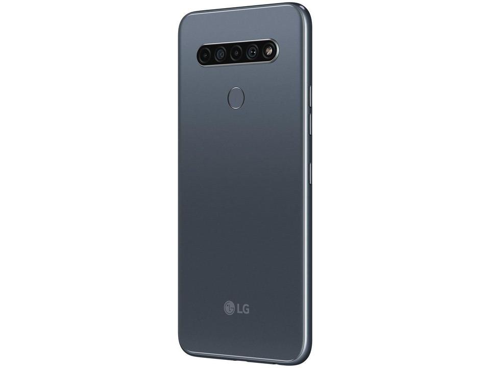 Smartphone LG K61 128GB Titânio 4G Octa-Core - 4GB RAM 6,53” Câm. Quádrupla + Selfie 16MP - 6