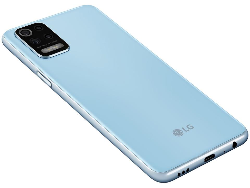 Smartphone LG K62+ 128GB Azul 4G Octa-Core 4GB RAM Tela 6,59” Câm. Quádrupla + Selfie 28MP Dual Chip - 16