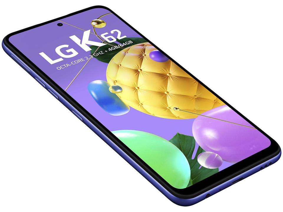 Smartphone LG K62 64GB Azul 4G Octa-Core 4GB RAM Tela 6,59” Câm. Quádrupla + Selfie 13MP - 14