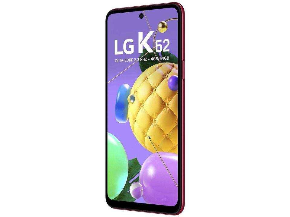 Smartphone LG K62 64GB Vermelho 4G Octa-Core - 4GB RAM Tela 6,59” Câm. Quádrupla + Selfie 13M - 19
