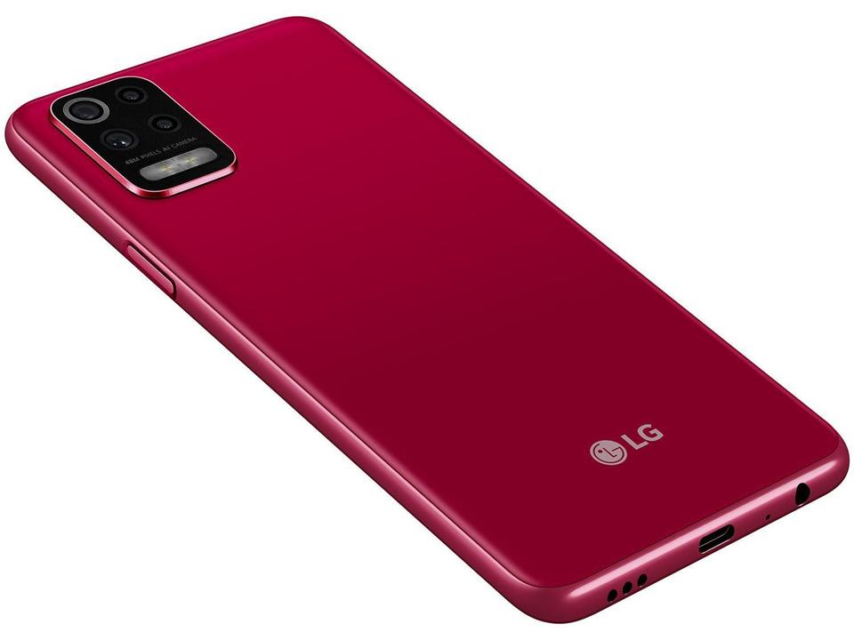 Smartphone LG K62 64GB Vermelho 4G Octa-Core - 4GB RAM Tela 6,59” Câm. Quádrupla + Selfie 13MP - 15