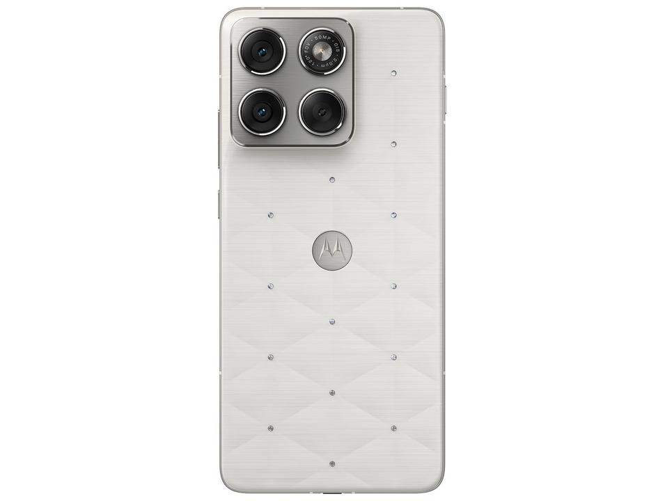 Smartphone Motorola Crystals by Swarovski Edge 70 512GB 5G 16GB RAM Branco 6,7" Câm. Tripla + Selfie 50MP - 8