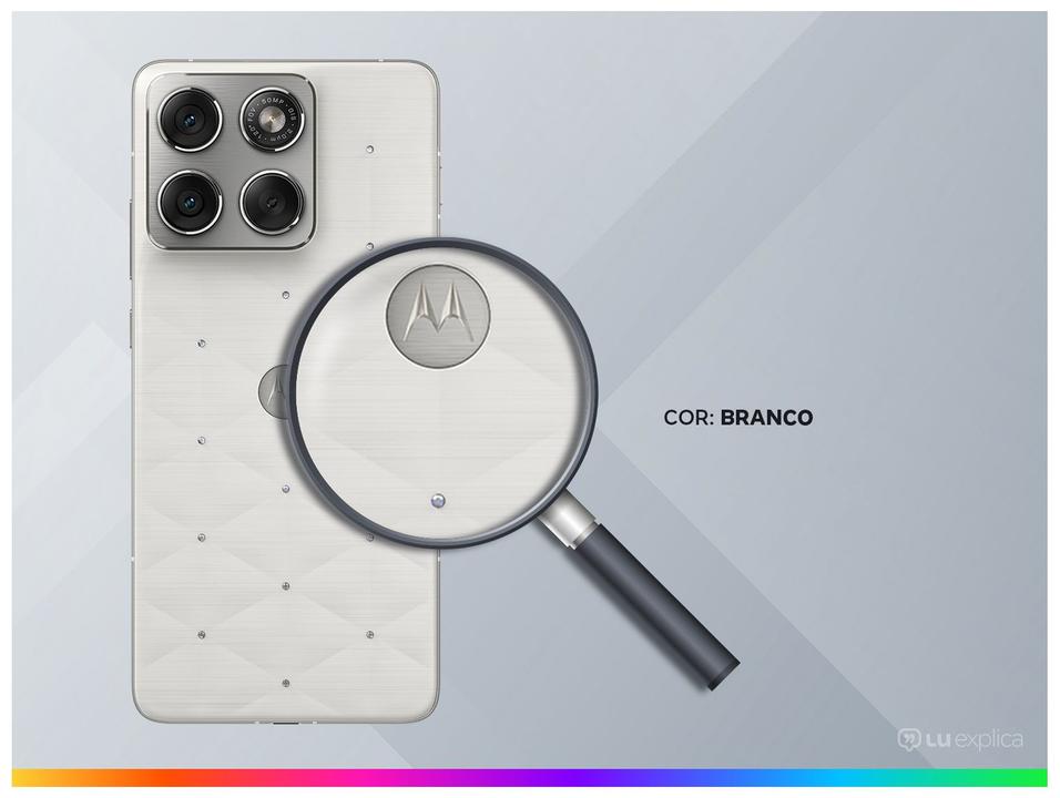 Smartphone Motorola Crystals by Swarovski Edge 70 512GB 5G 16GB RAM Branco 6,7" Câm. Tripla + Selfie 50MP - 2