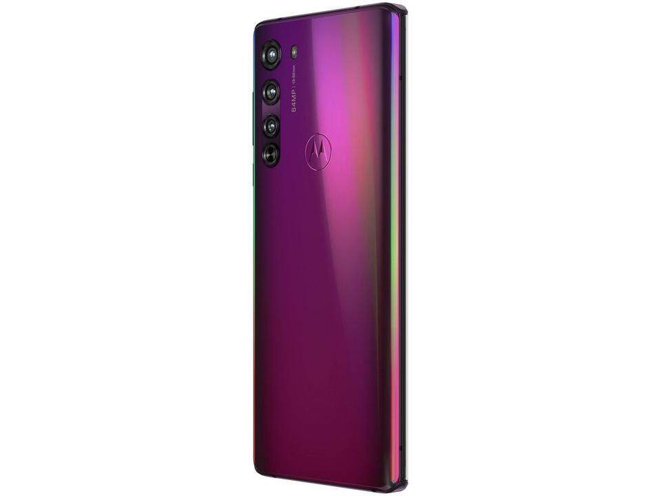 Smartphone Motorola Edge 128GB Midnight Red 5G - 6GB RAM Tela 6,7” Câm. Quádrupla + Selfie 25M - 8
