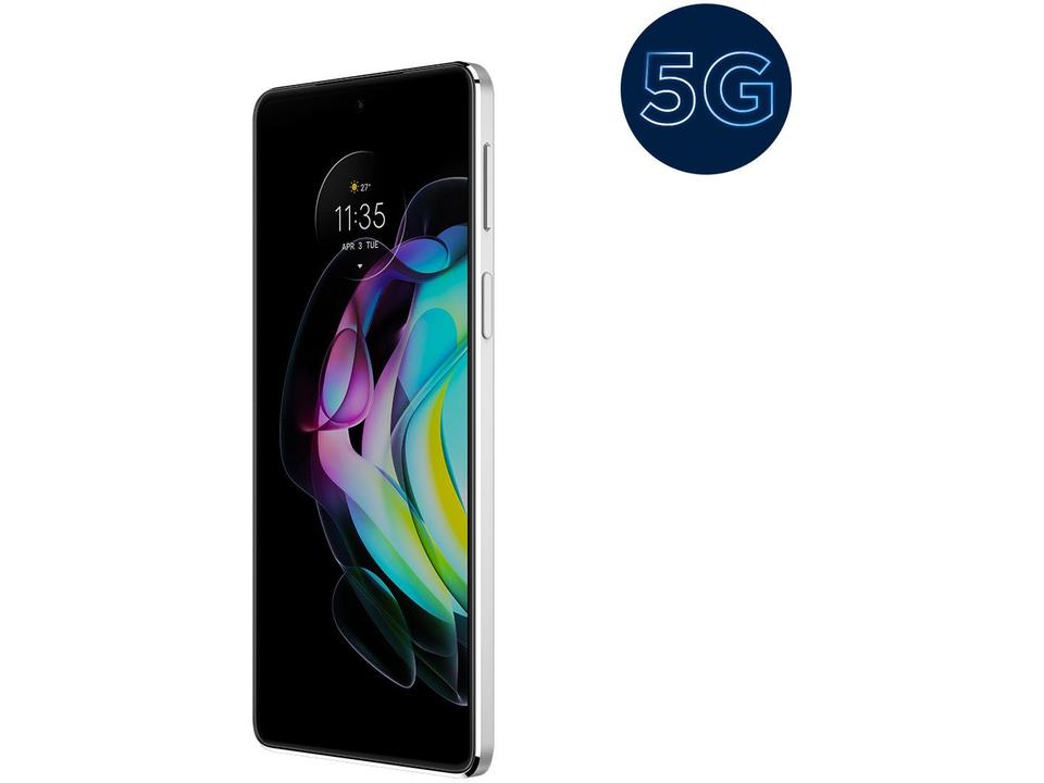 Smartphone Motorola Edge 20 128GB Branco 5G 8GB RAM Tela 6,7” Câm. Tripla + Selfie 32M - 6
