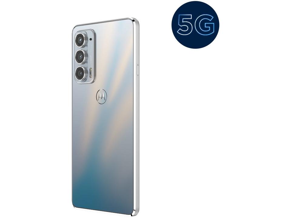 Smartphone Motorola Edge 20 128GB Branco 5G 8GB RAM Tela 6,7” Câm. Tripla + Selfie 32M - 8