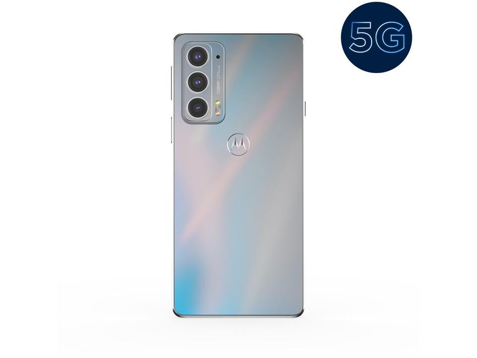 Smartphone Motorola Edge 20 128GB Branco 5G 8GB RAM Tela 6,7” Câm. Tripla + Selfie 32M - 9