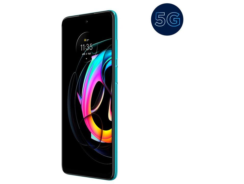 Smartphone Motorola Edge 20 Lite 128GB Verde 5G 6GB RAM Tela 6,7” Câm. Tripla + Selfie 32M - 6