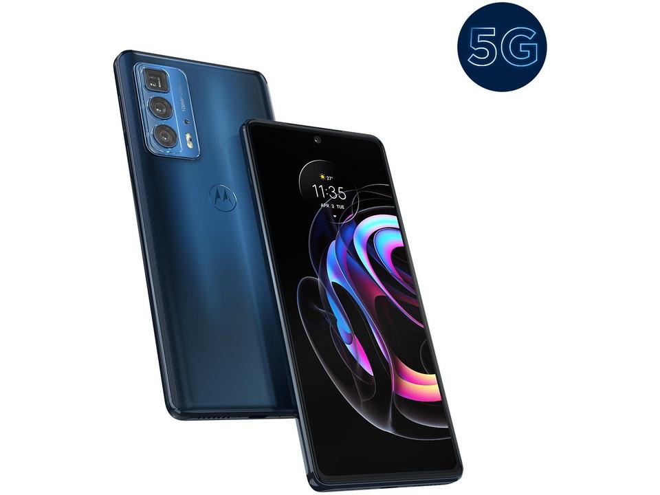 Smartphone Motorola Edge 20 Pro 256GB Azul 5G 12GB RAM Tela 6,7” Câm. Tripla + Selfie 32M - 18