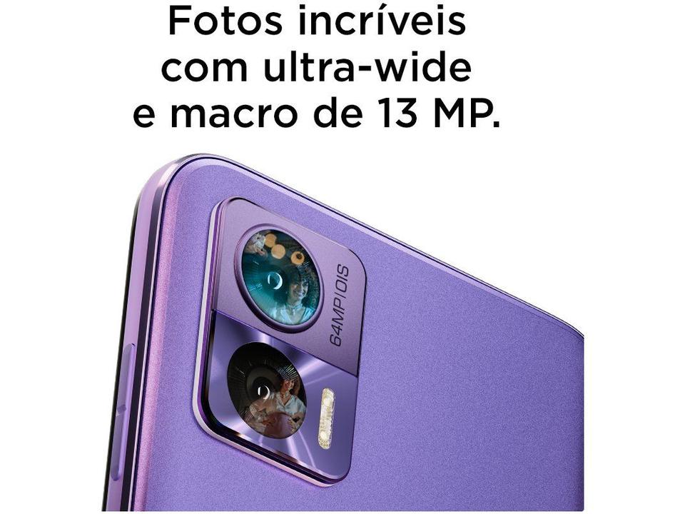 Smartphone Motorola Edge 30 Neo 256GB Lilás 5G Octa-Core 4GB RAM 6,3” Câm. Dupla + Selfie 32M - 6