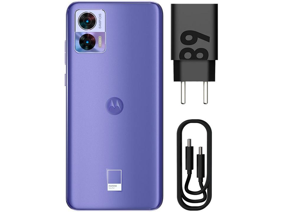 Smartphone Motorola Edge 30 Neo 256GB Lilás 5G Octa-Core 4GB RAM 6,3” Câm. Dupla + Selfie 32MP - 8