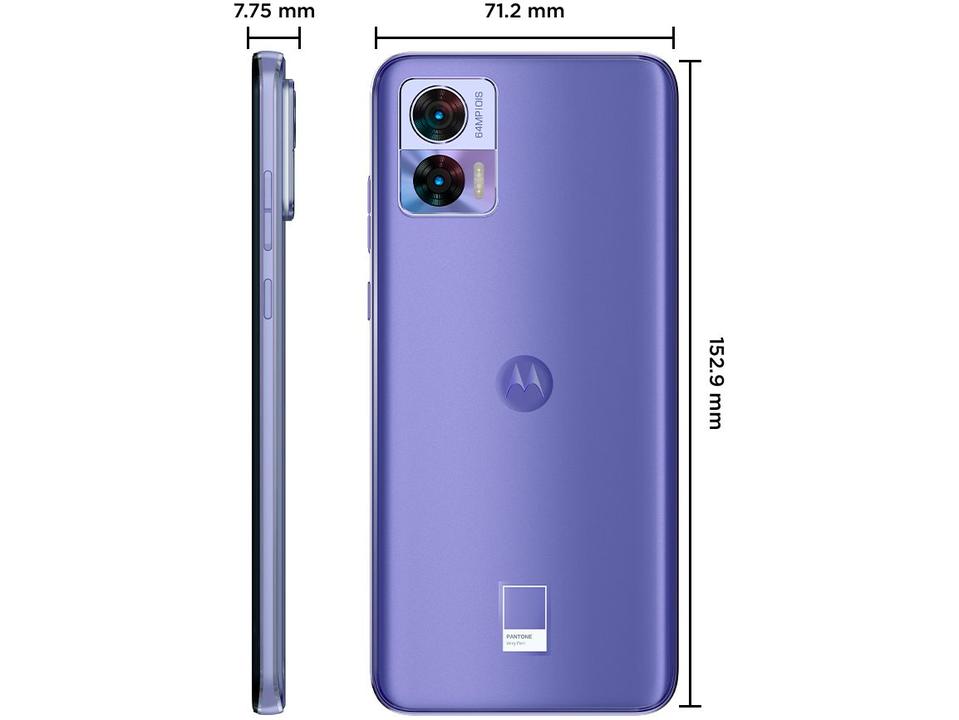 Smartphone Motorola Edge 30 Neo 256GB Lilás 5G Octa-Core 4GB RAM 6,3” Câm. Dupla + Selfie 32MP - 9