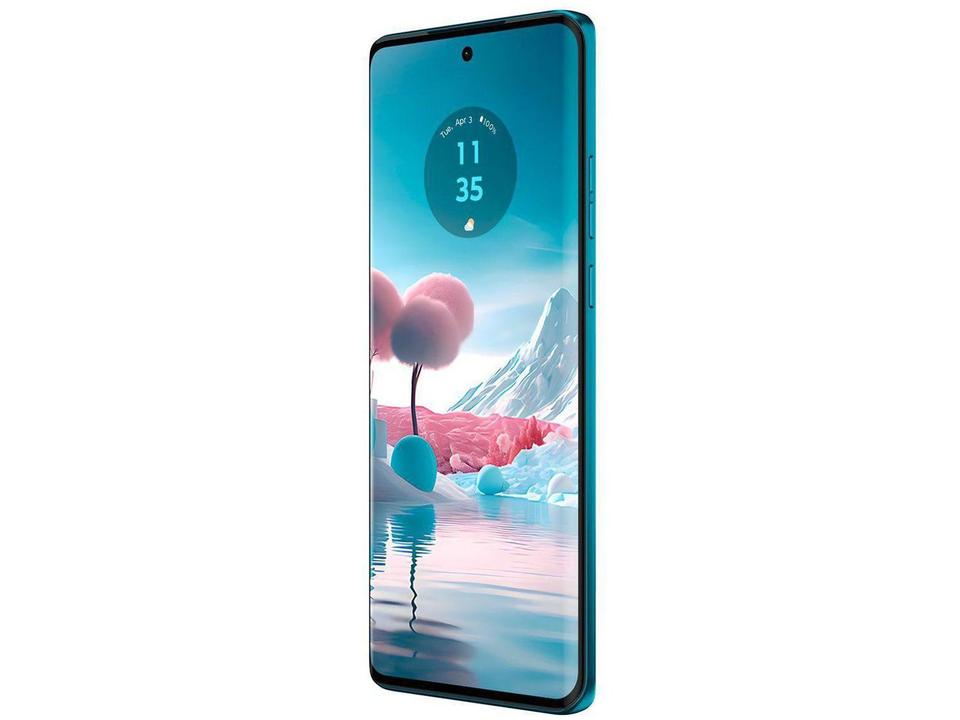 Smartphone Motorola Edge 40 Neo 256GB Caneel Bay 5G 8GB RAM 6,55" Câm. Dupla + Selfie 32MP Dual Chip - 13