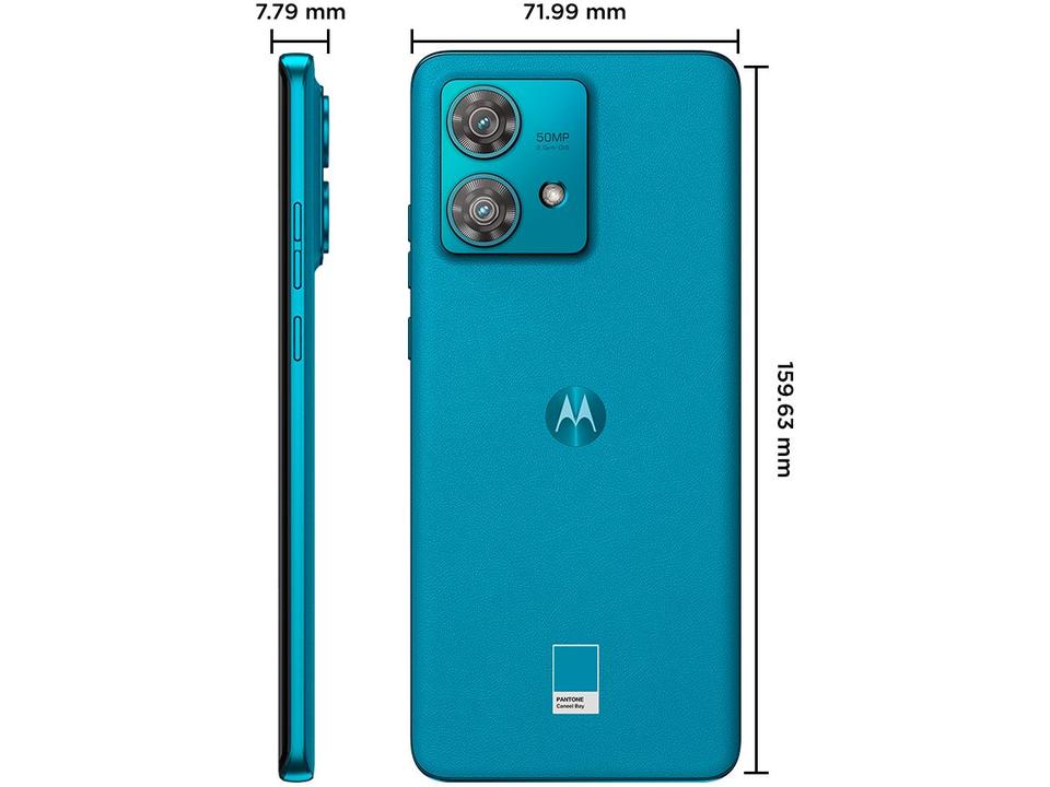 Smartphone Motorola Edge 40 Neo 256GB Caneel Bay 5G 8GB RAM 6,55" Câm. Dupla + Selfie 32MP Dual Chip - 9