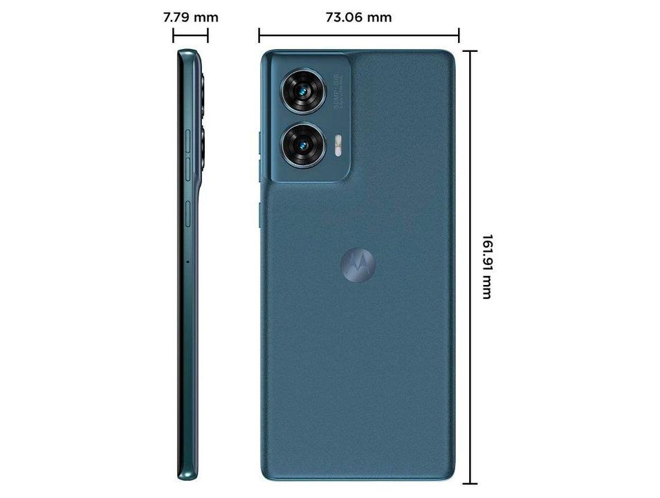 Smartphone Motorola Edge 50 Fusion 256GB Blue Teal 5G 8GB RAM 6,7" Câmera Sony Dupla Selfie 32MP Dual Chip - 11