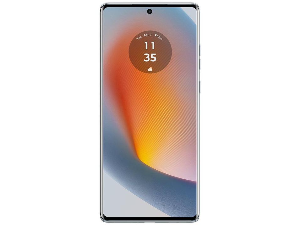 Smartphone Motorola Edge 50 Fusion 256GB Light Blue Vegan Leather 5G 8GB RAM 6,7" Câmera Sony Dupla Selfie 32MP Dual Chip - 8
