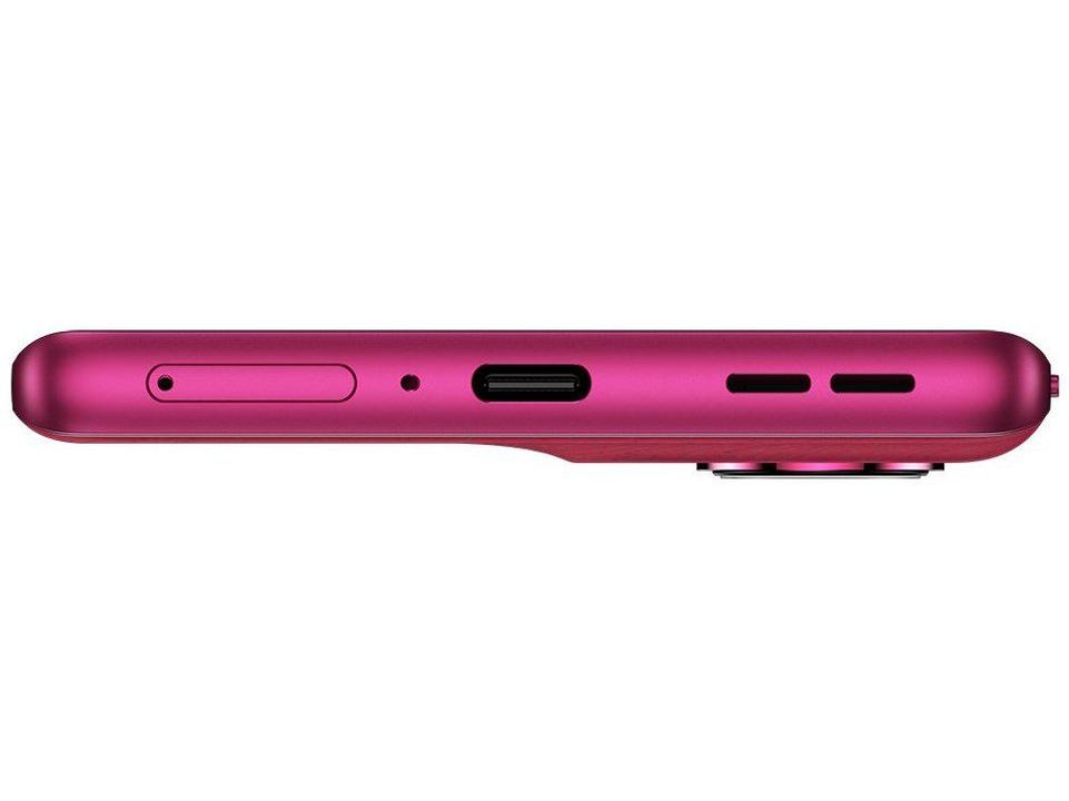 Smartphone Motorola Edge 50 Fusion 256GB Pink Vegan Suede 5G 16GB RAM 6,7" Câmera Sony Dupla Selfie 32MP Dual Chip - 12