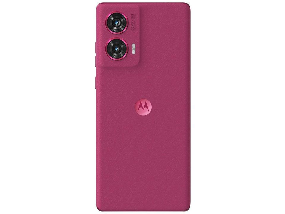 Smartphone Motorola Edge 50 Fusion 256GB Pink Vegan Suede 5G 16GB RAM 6,7" Câmera Sony Dupla Selfie 32MP Dual Chip - 11